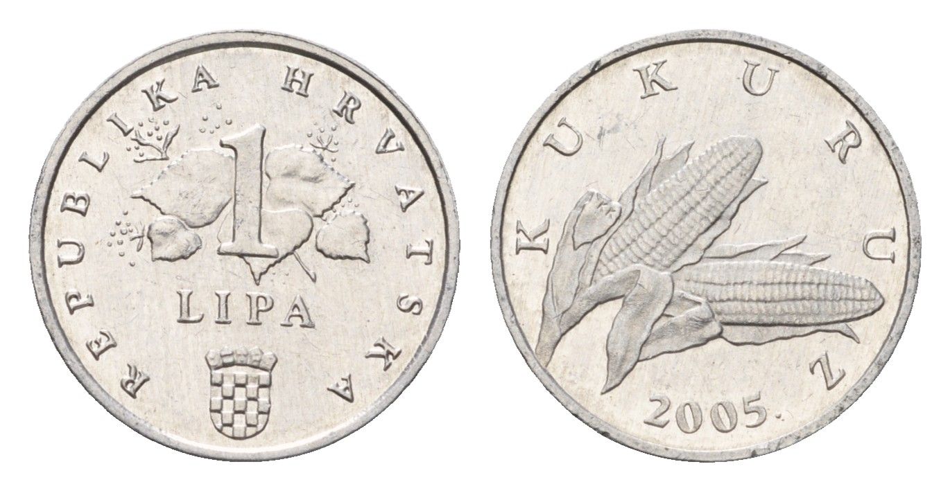 Хорватия 1 липа 2005 KM 3 алюминий aUNC 4702-421