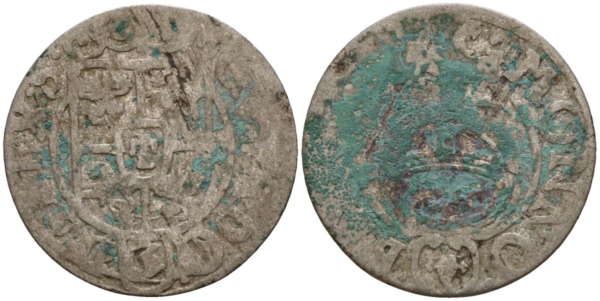 Польша 3 полкера (3 полторака - 1 крейцер) ND (1620-1627) Сигизмунд III Ваза (1587-1632) KM 41 серебро 4158-1116