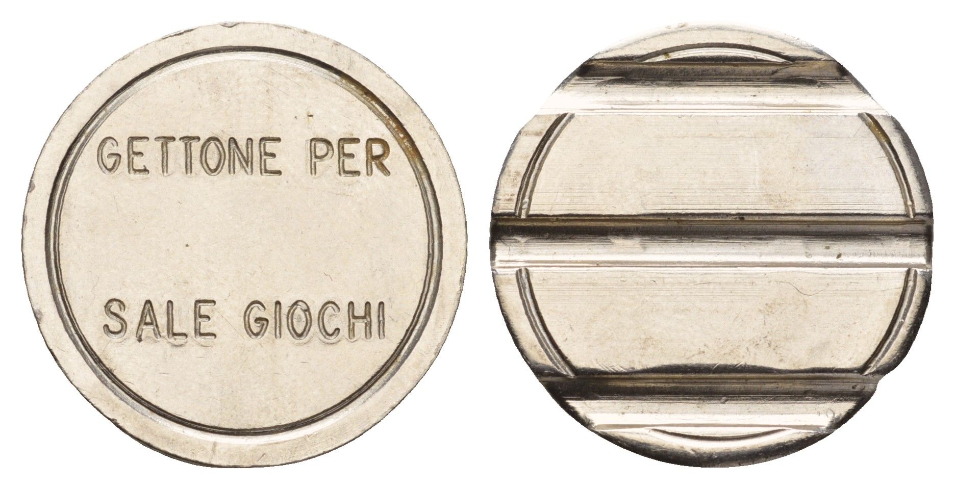 Италия жетон для игровых автоматов Sale Giochi диаметр 24 мм, вес 5,2 гр нержавеющая сталь 4670-637