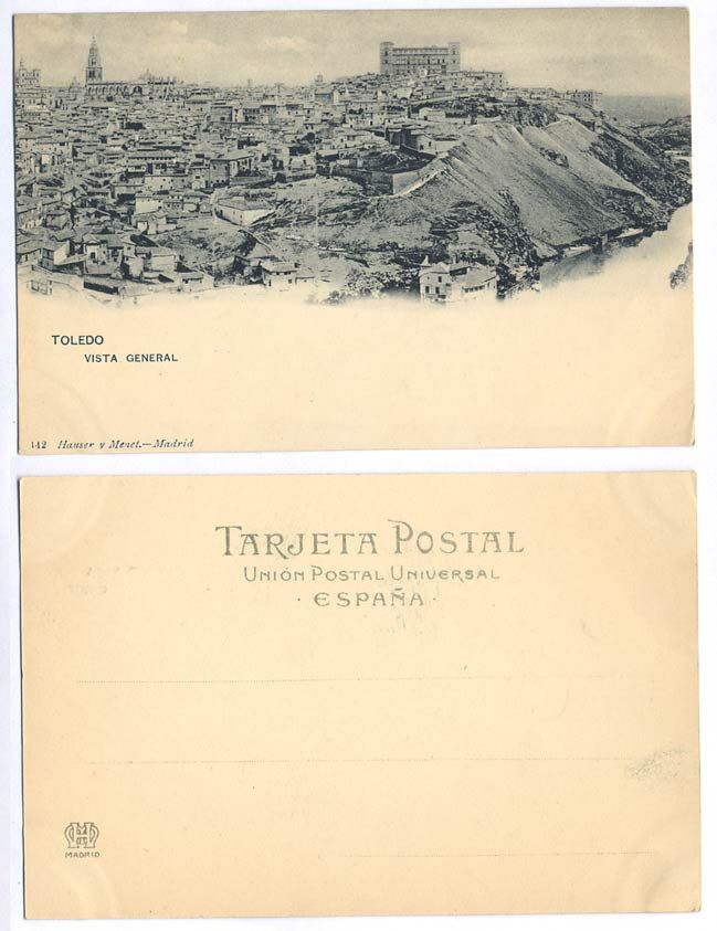 ИСПАНИЯ ТОЛЕДО ОБЩИЙ ВИД - до 1917 153-9-21