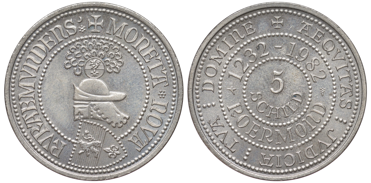 Нидерланды жетон 1982 700 лет Рурмонду (Roermond) медно-никель UNC 4531-442