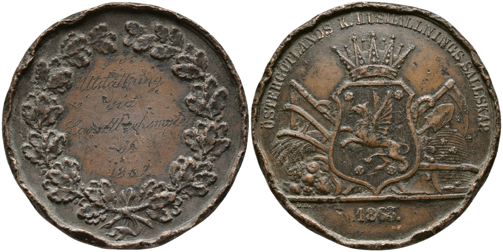 АВСТРИЯ МЕДАЛЬ 1869 ДИАМЕТР 43,5 ММ. бронза 00-00