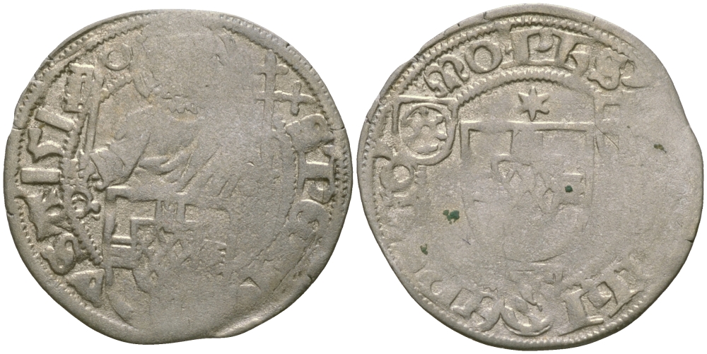 КЕЛЬН, ЕПИСКОПСТВО 1 ШИЛЛИНГ 1512 PHILIPP II von DAUN-OBERSTEIN (1508-1515) Noss 547 серебро 99-1045