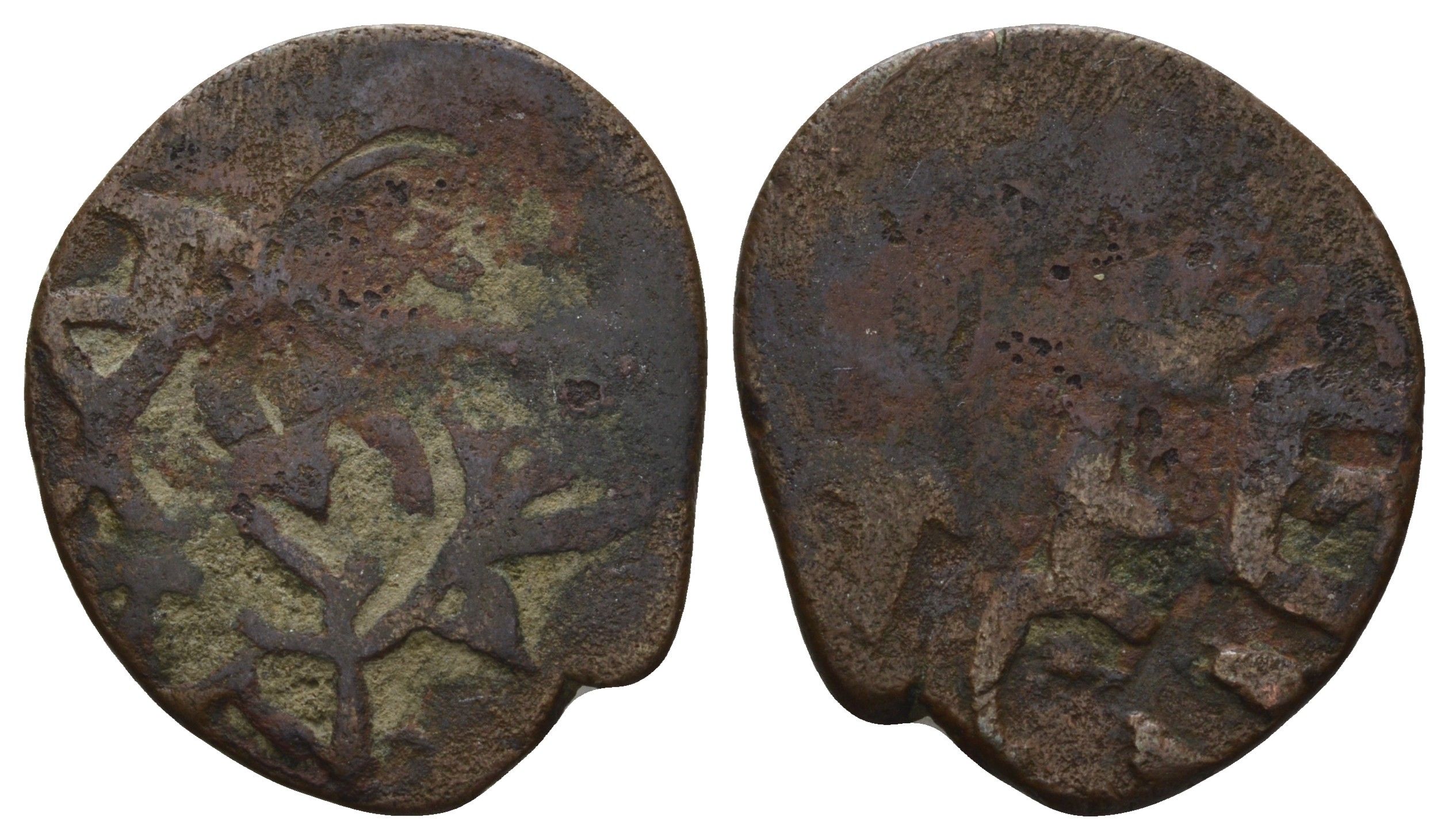 Индо-Скифское царство Фельс 35-12 года до н.э. Азес I медь 4669-313