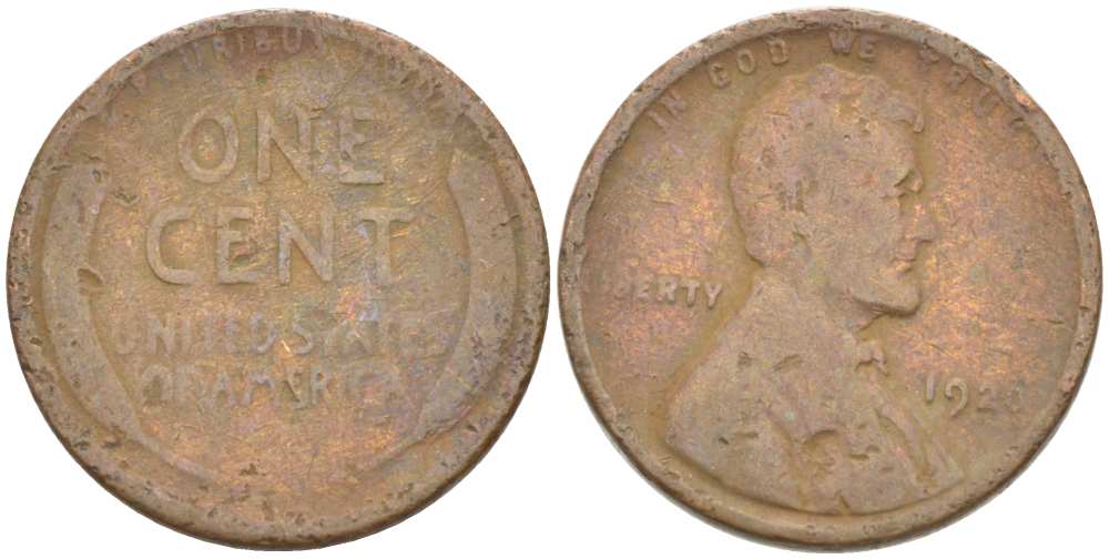 США 1 ЦЕНТ 1920 ЛИНКОЛЬН KM 132 бронза 218-338