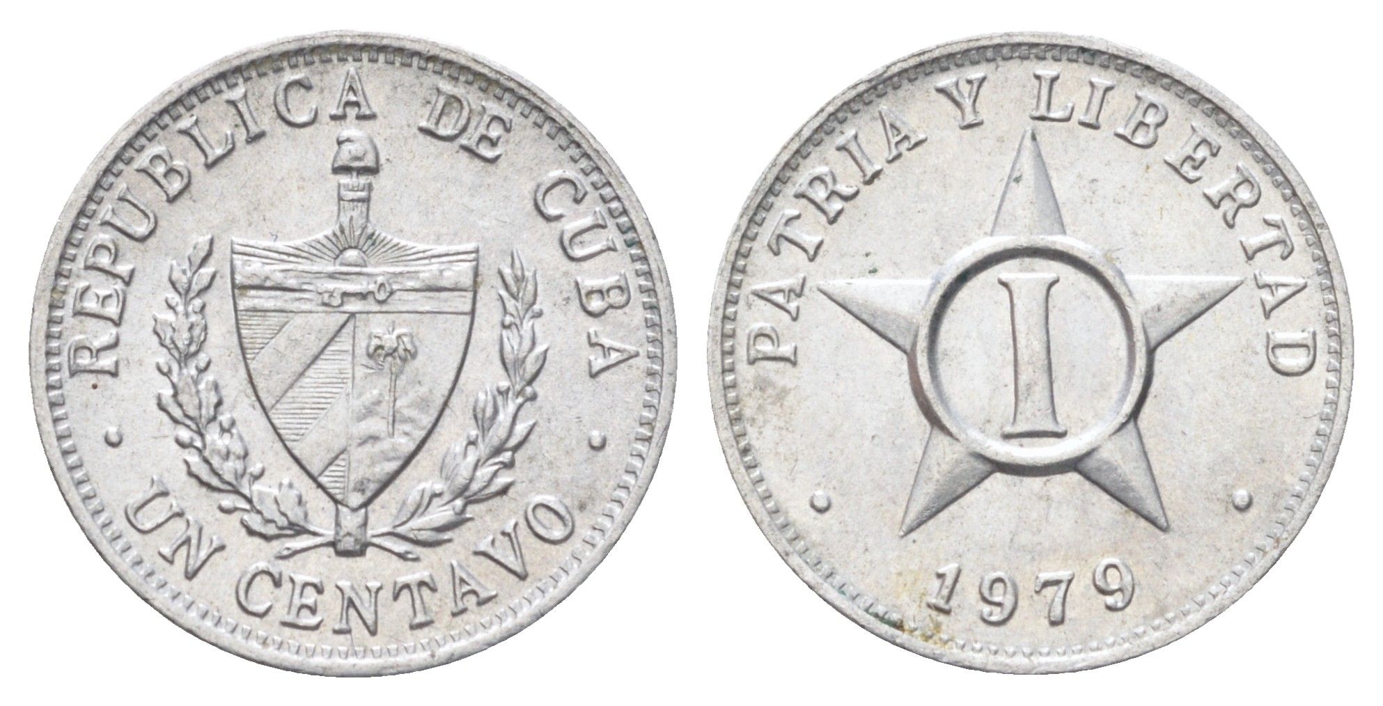 Куба 1 сентаво 1979 KM 33.1 алюминий UNC 4697-1129