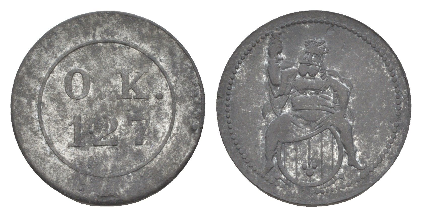 Германия игровой жетон ND Зевс железо 4636-1025