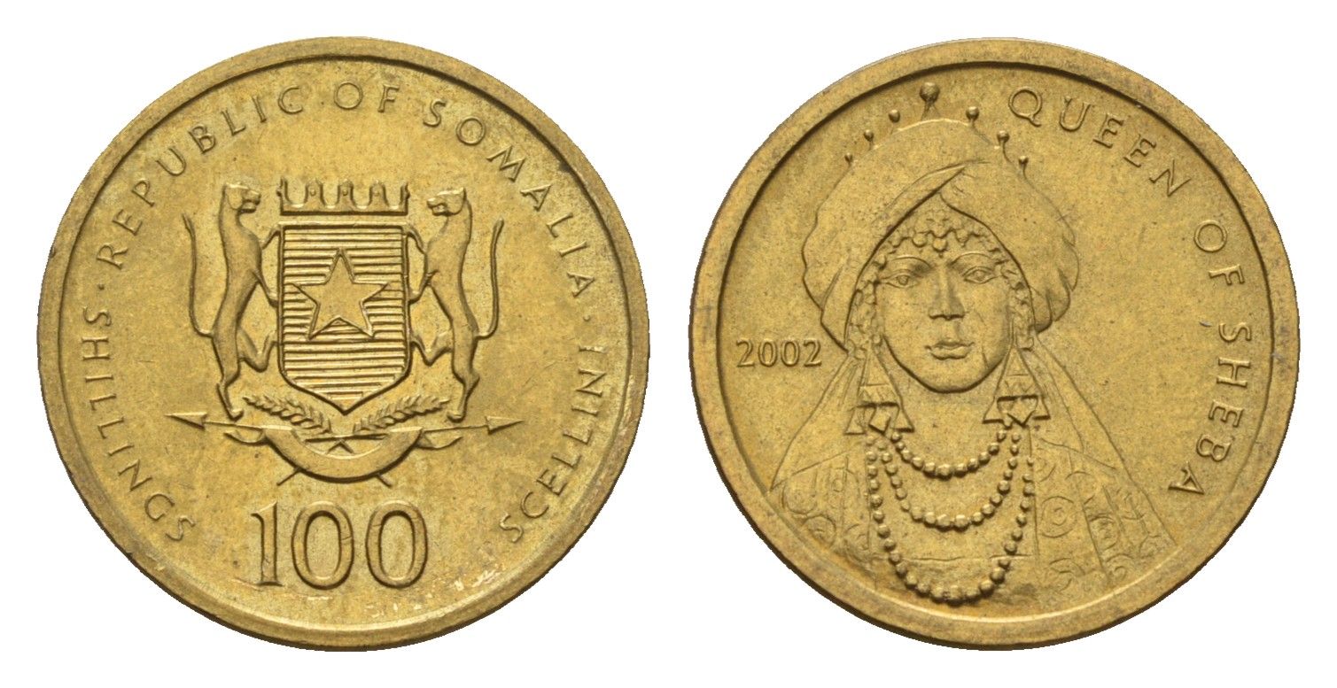 Сомали 100 шиллингов 2002 год-тип KM 112 латунь UNC 4679-131
