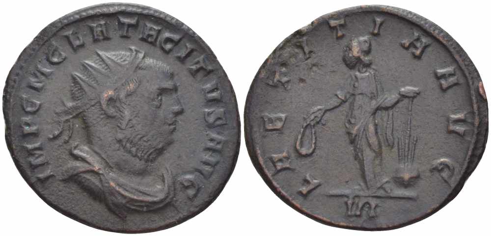 Римская Империя аврелианиан 275 Тацит LAETITIA AVG Сисция Good Very fine LV 2337-54 бронза 1073-16-82