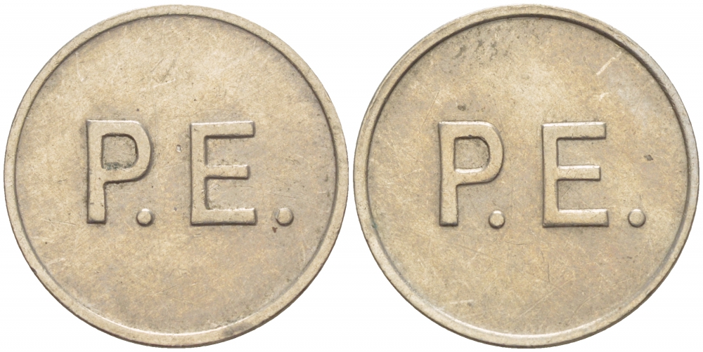 ЕВРОПА ЖЕТОН ND P.E. белый металл 4528-763