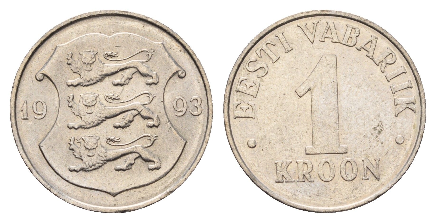 Эстония 1 крона 1993 KM 28 медно-никель 4688-615