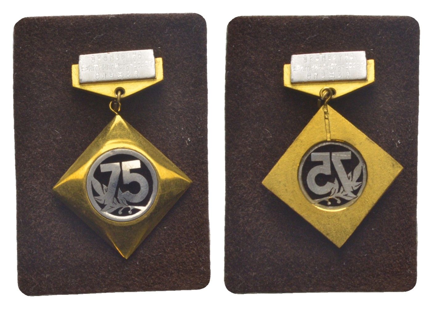 Россия значок "75-летие Экспертно-криминалистическая служба" 1994 1066-10-54