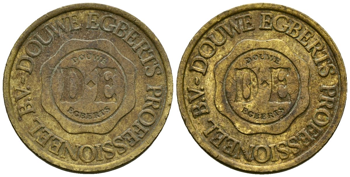 Нидерланды жетон ND жетон кофемашины - Douwe Egberts латунь 4167-355
