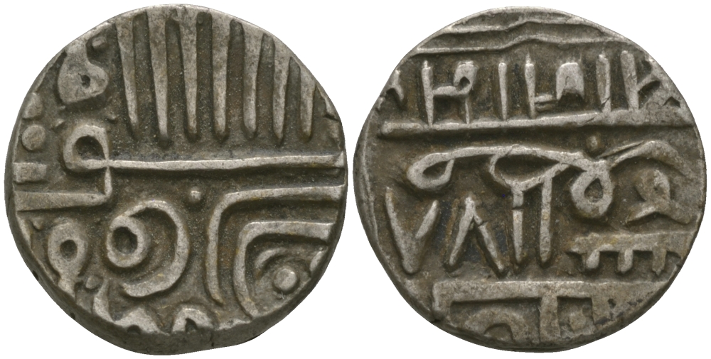 Индия, Наванагар (Nawanagar) 1 кори (kori) ND AH(9)78, frozen KM 5 серебро 1521-533