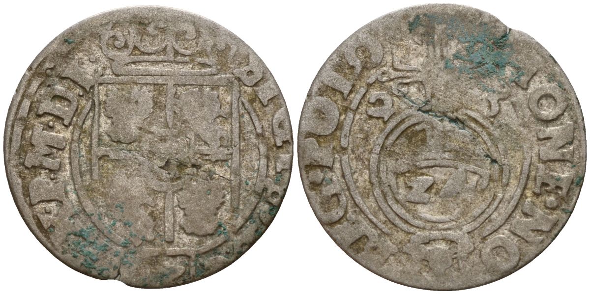 Польша 3 полкера (3 полторака - 1 крейцер) 1625 Сигизмунд III Ваза (1587-1632) Gorecki B.25, KM 41 серебро 4158-1018