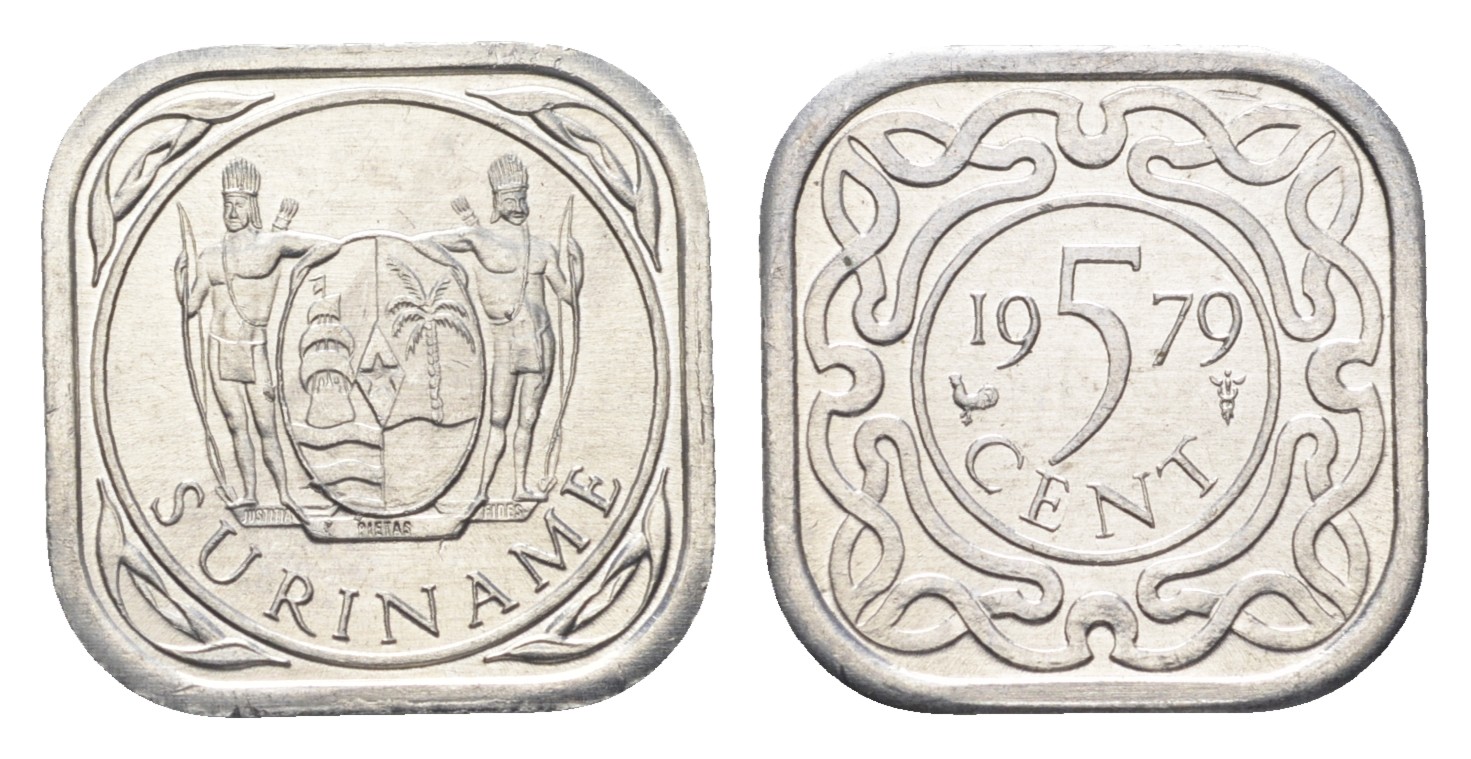 Суринам 5 центов 1979 KM 12.1a алюминий UNC 3459-627