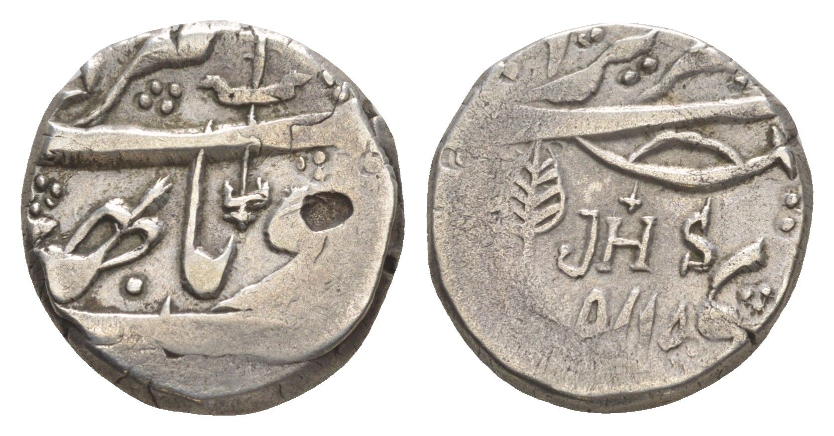 Индия, Джамму и Кашмир 1 рупия 1869 Гулаб Сингх Y?13 серебро 4178-627