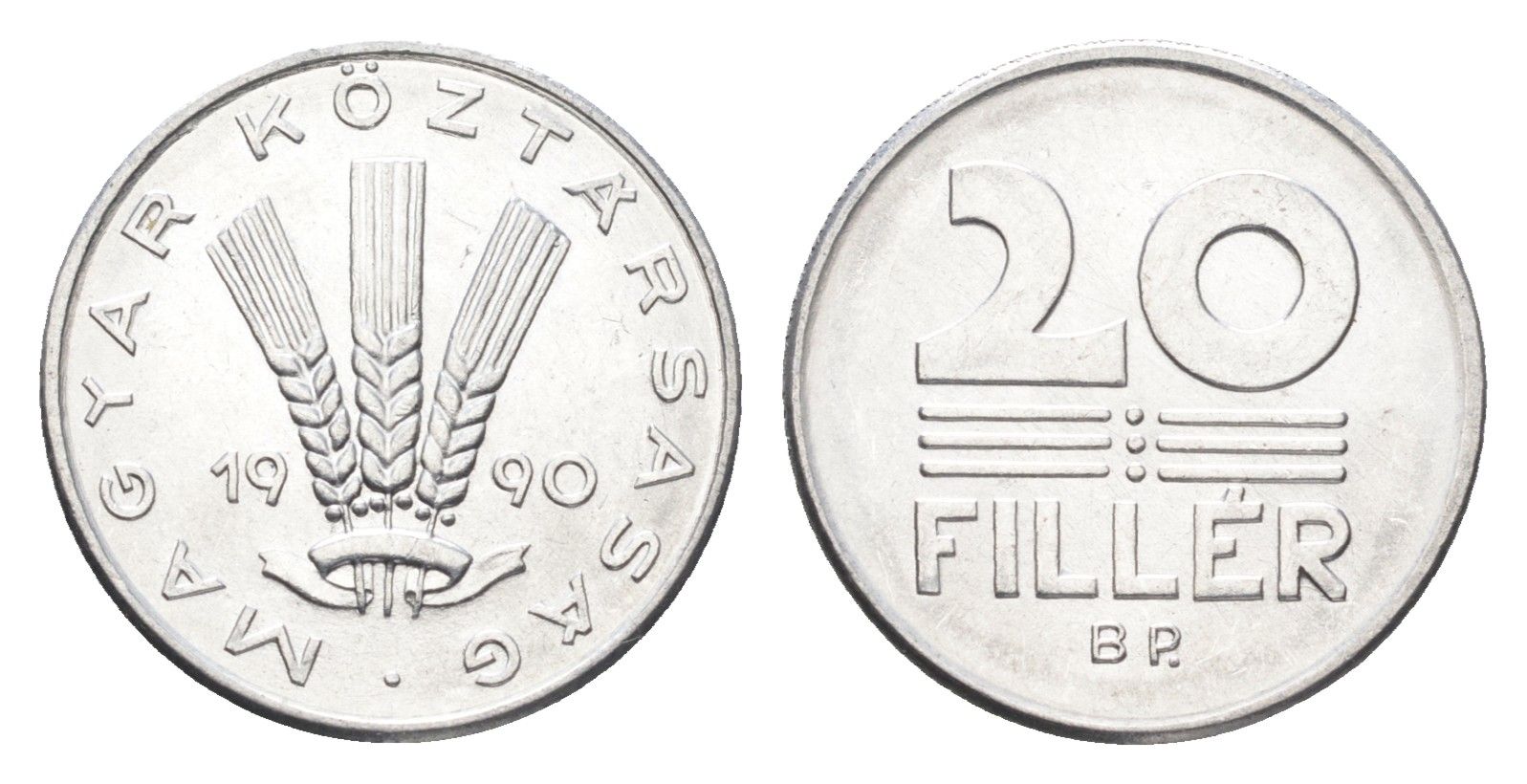 Венгрия 20 филлеров 1990 BP KM 676 алюминий UNC 4668-211