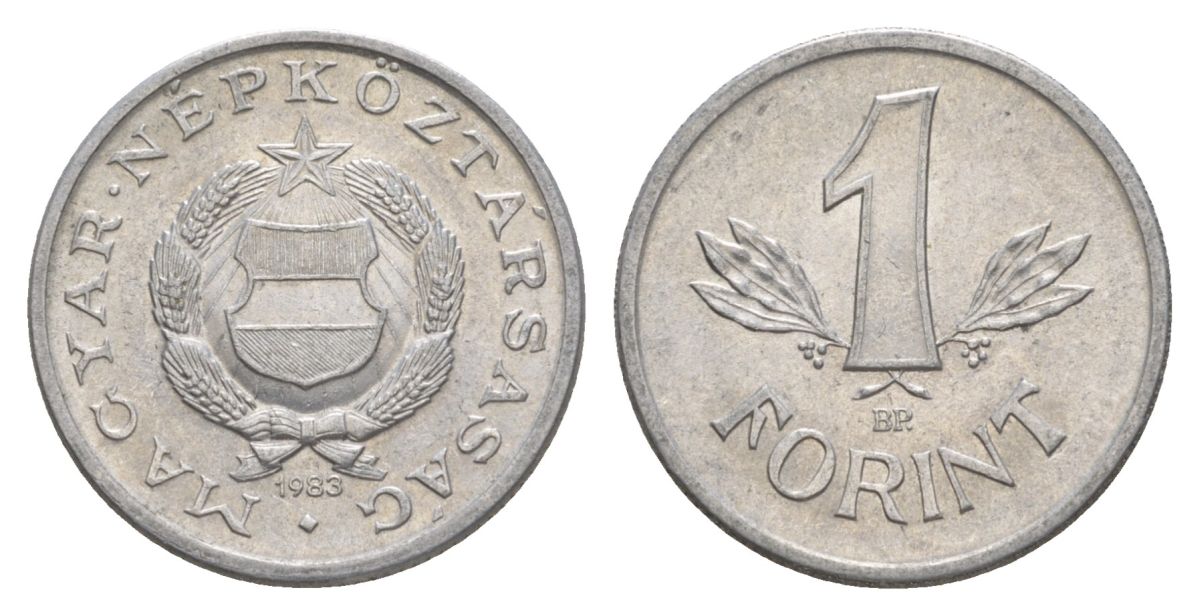 Венгрия 1 форинт 1983 KM 575 алюминий 4633-433