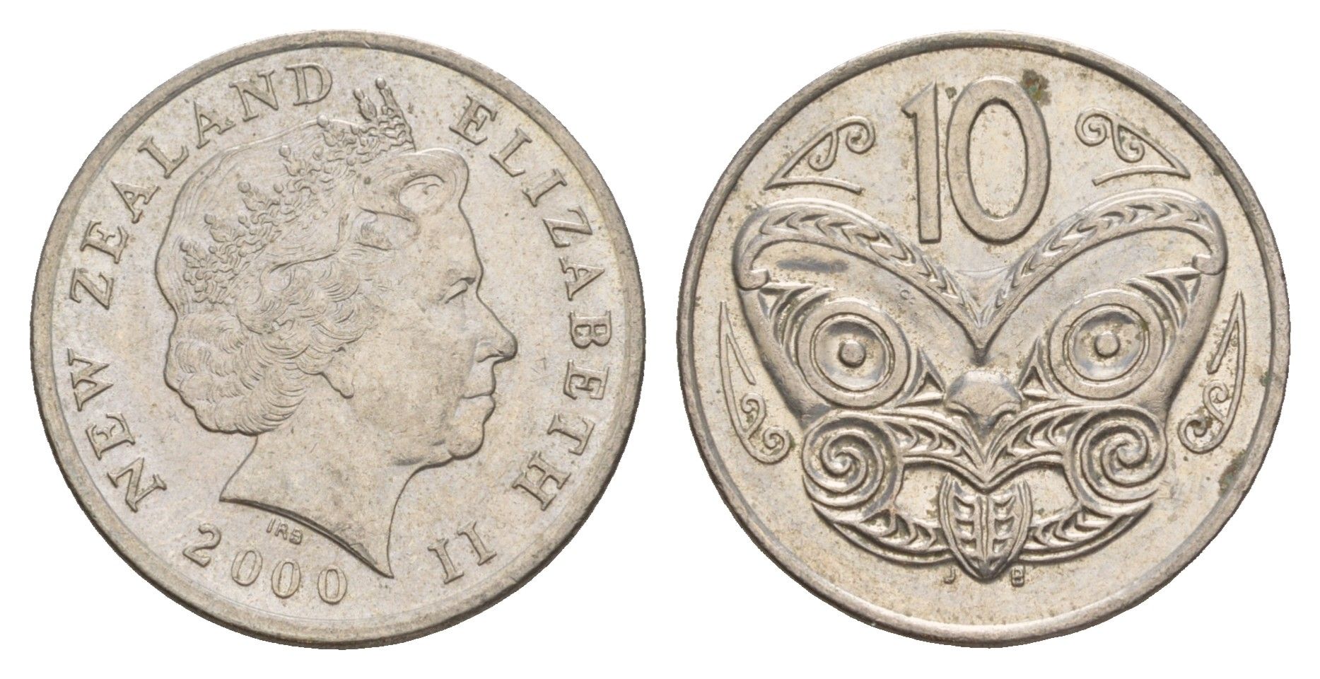 Новая Зеландия 10 центов 2000 KM 117 медно-никель 4182-246