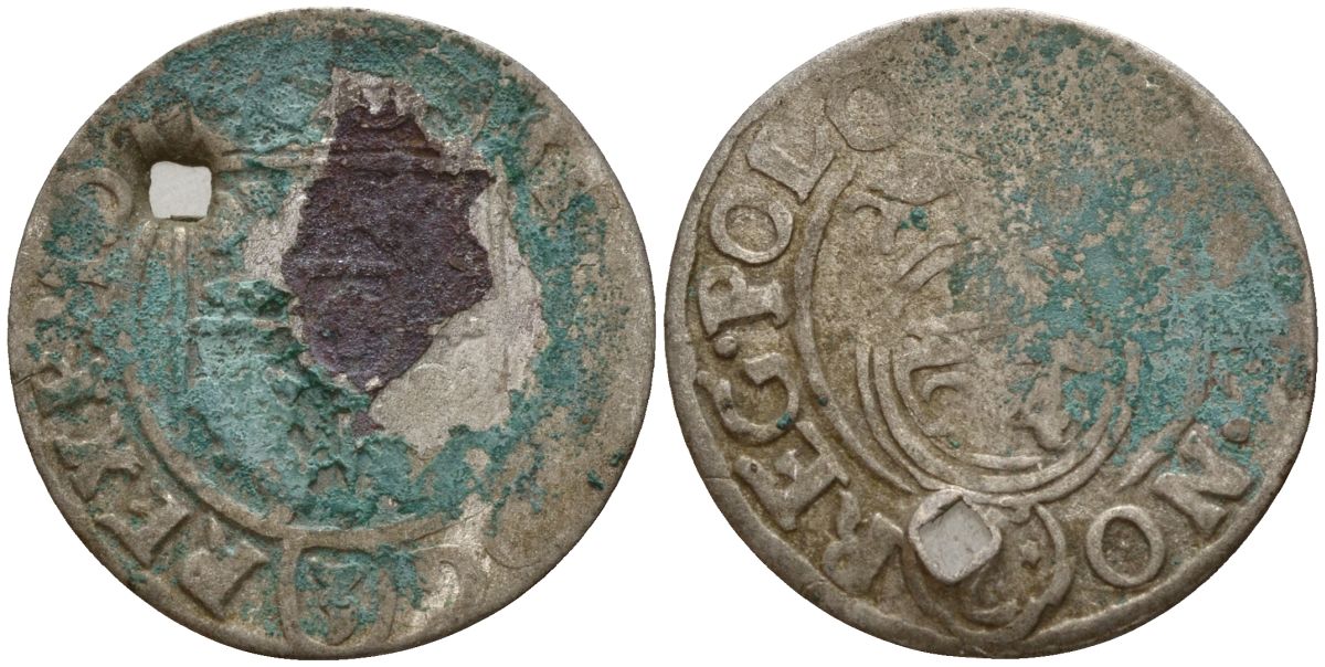 Польша 3 полкера (3 полторака - 1 крейцер) ND (1620-1627) Сигизмунд III Ваза (1587-1632) KM 41 серебро 4158-1035