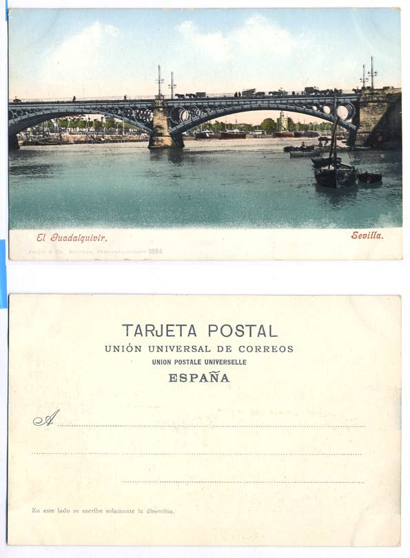 ИСПАНИЯ СЕВИЛЬЯ EL GUADALQUIVIR (МОСТ) 153-2-22