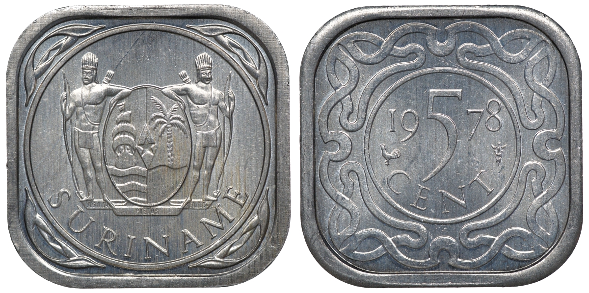Суринам 5 центов 1978 KM 12.1a алюминий UNC 4118-557