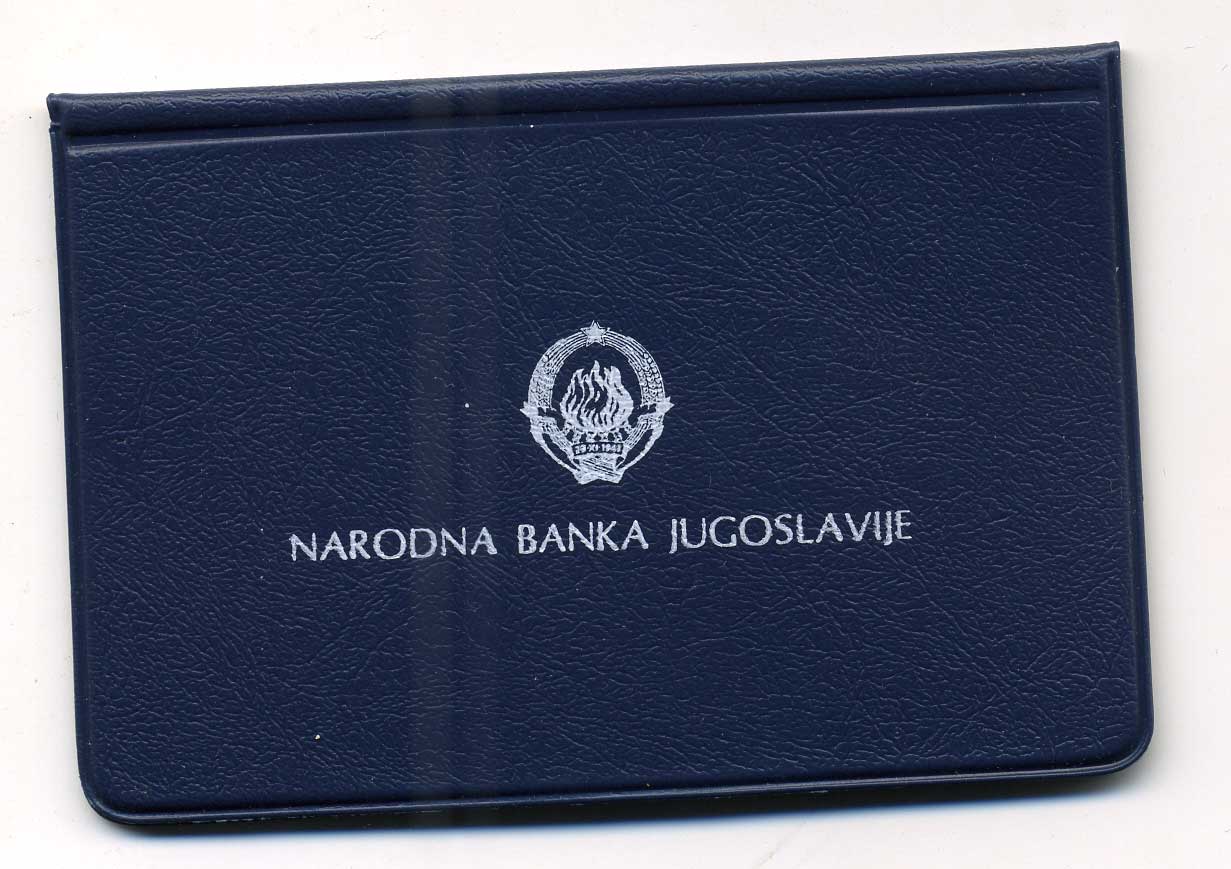 Югославия 100 динаров 1987 200 лет Вуку Караджичу, в оригинальной упаковке KM 127.1 медно-никель PROOF 4-3-4-48