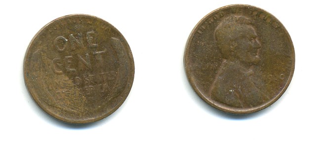 США 1 ЦЕНТ 1930 ЛИНКОЛЬН KM 132 бронза 76-132