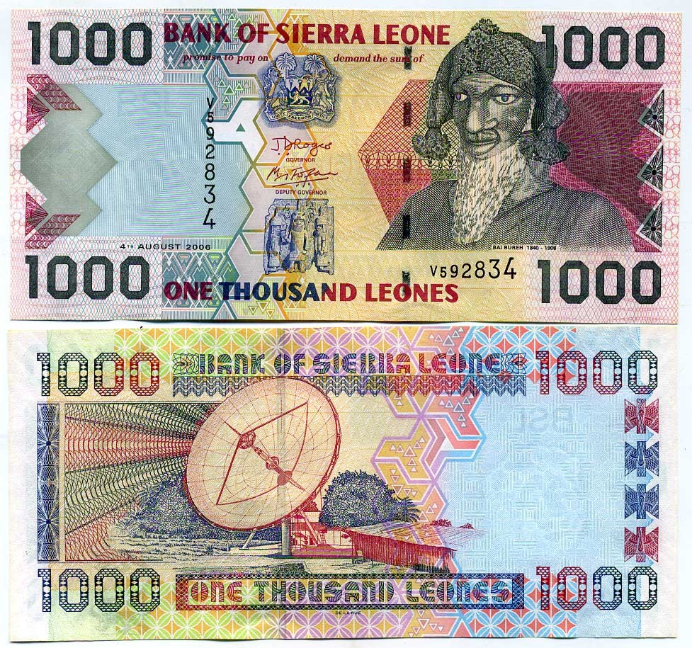 Сьерра-Леоне 1000 леоне 2006 Бай Берх, спутниковая антена Pick 24 c бумага UNC (пресс) 448-115-2