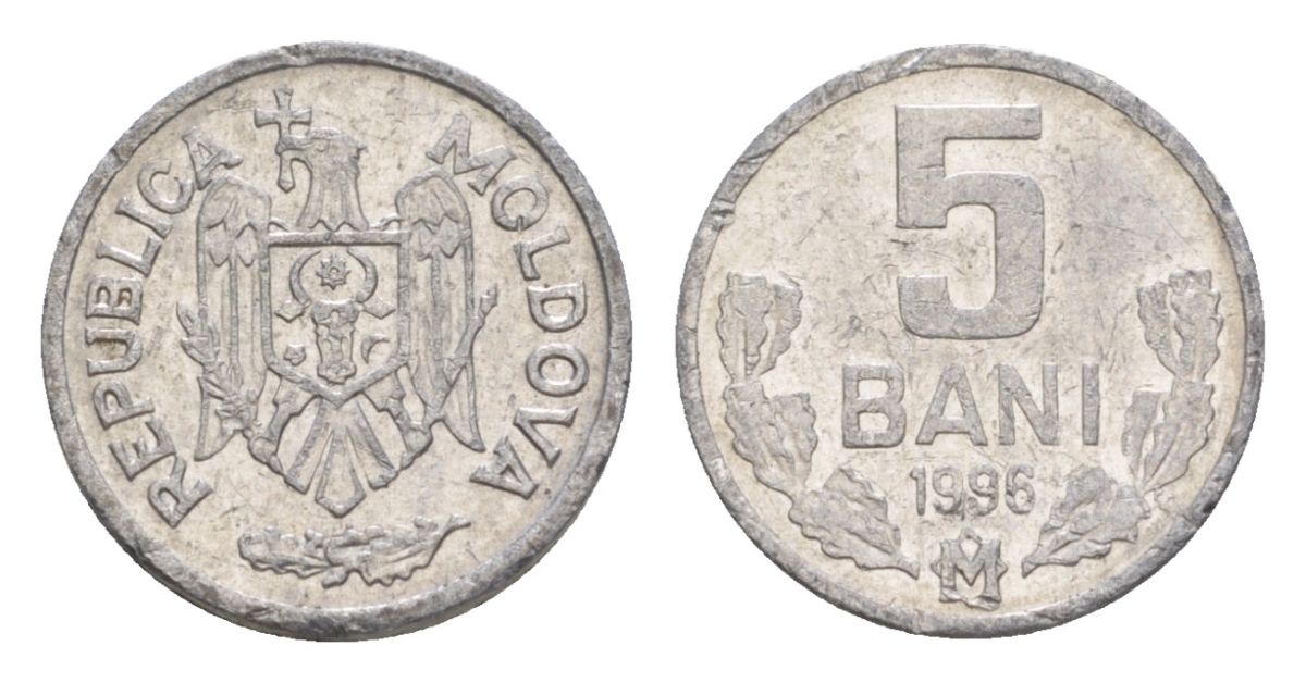 Молдавия (Молдова) 5 бань (бани) 1996 KM 2 алюминий 4632-756