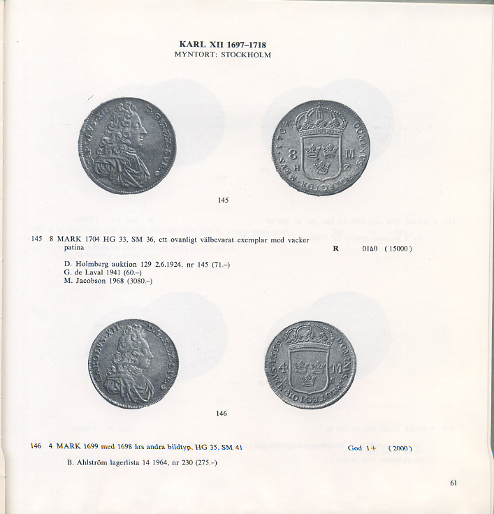 Myntauktioner ab, Boras каталог коллекции шведских серебряных монет. Dir. C.O. Algard 12.03.1977 Myntauktioner ab, Boras, katalog over en utvald samling svenska silvermynt, 98 страниц + иллюстрации шведский 58-01-12-01