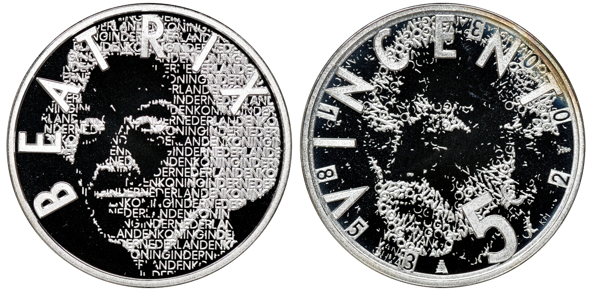 Нидерланды 5 евро 2003 150 лет со дня рождения Винсента ван Гога (1853-1890), в коробке с сертификатом KM 245 серебро PROOF 7-6-1-42