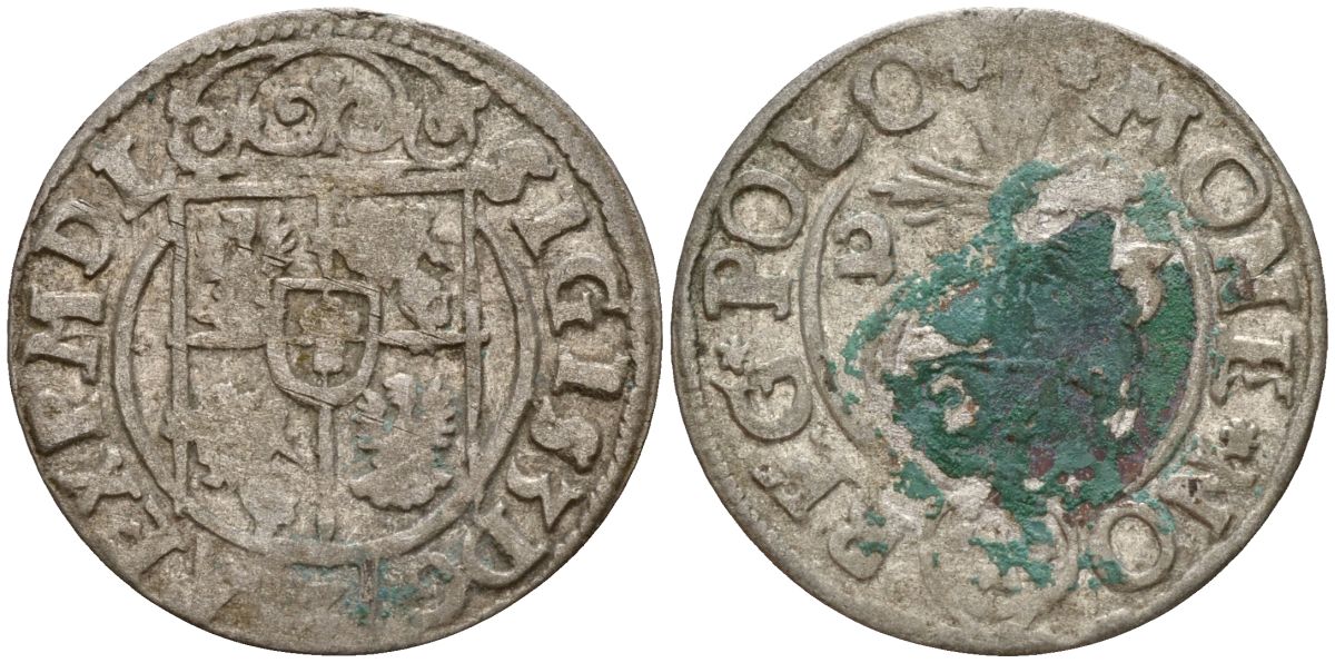Польша 3 полкера (3 полторака - 1 крейцер) 1625 Сигизмунд III Ваза (1587-1632) Gorecki B.25, KM 41 серебро 4158-1012