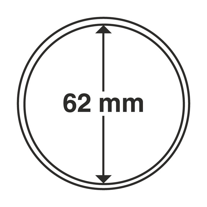 Капсулы круглые – 62 мм, упаковка 10 шт. Leuchtturm. 316145