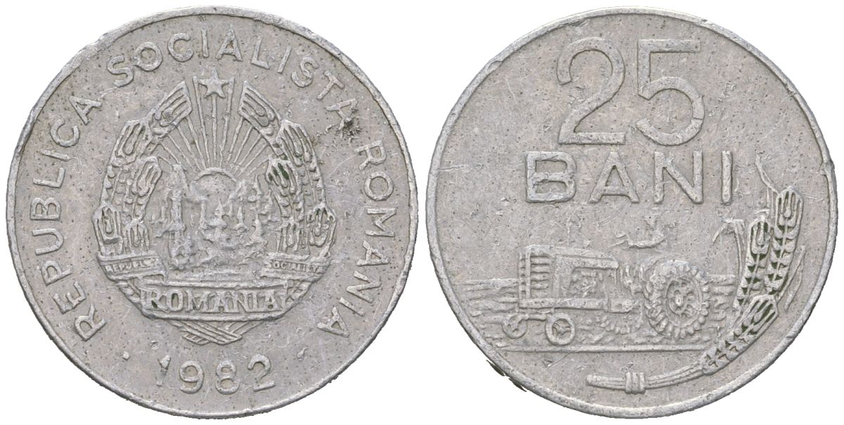 Румыния 25 бань 1982 KM 94a алюминий 99-922