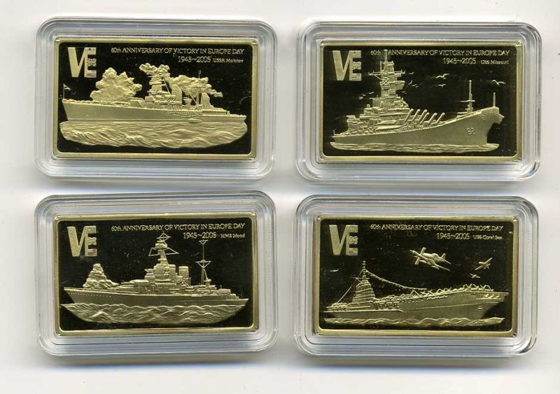 МАЛАВИ ЛОТ ИЗ 4 МОНЕТ 2005 КОРАБЛИ ВОЙНЫ ш6