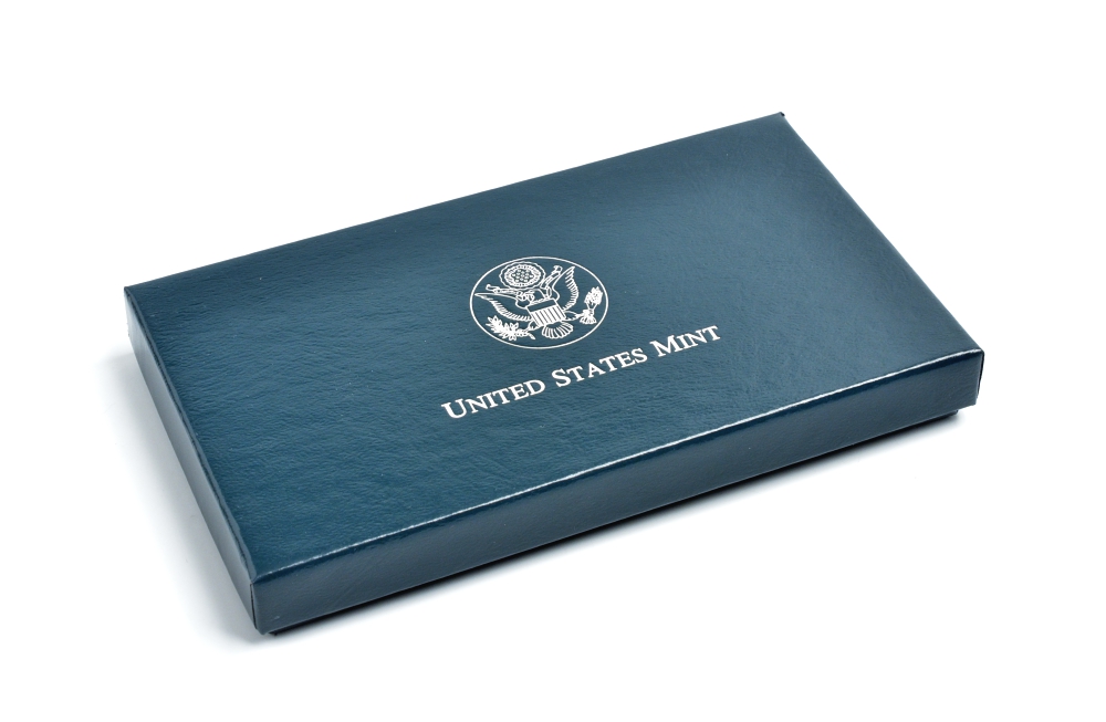 США 1 доллар 1995 S, гражданская война в США, в оригинальной коробке KM 255 серебро PROOF 00-00