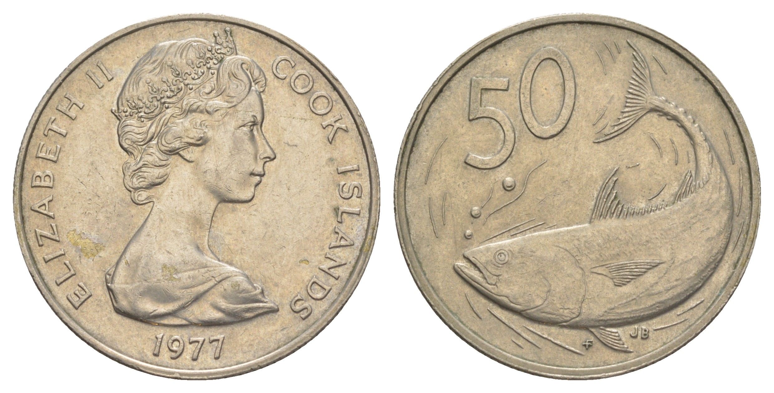 Острова Кука 50 центов 1977 KM 6.1 медно-никель 4185-1136