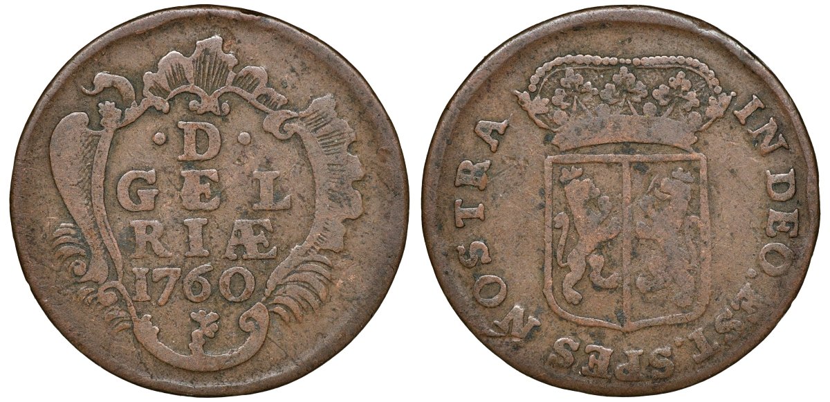 Нидерланды 1 дуит 1760 KM 93 медь 4132-1137