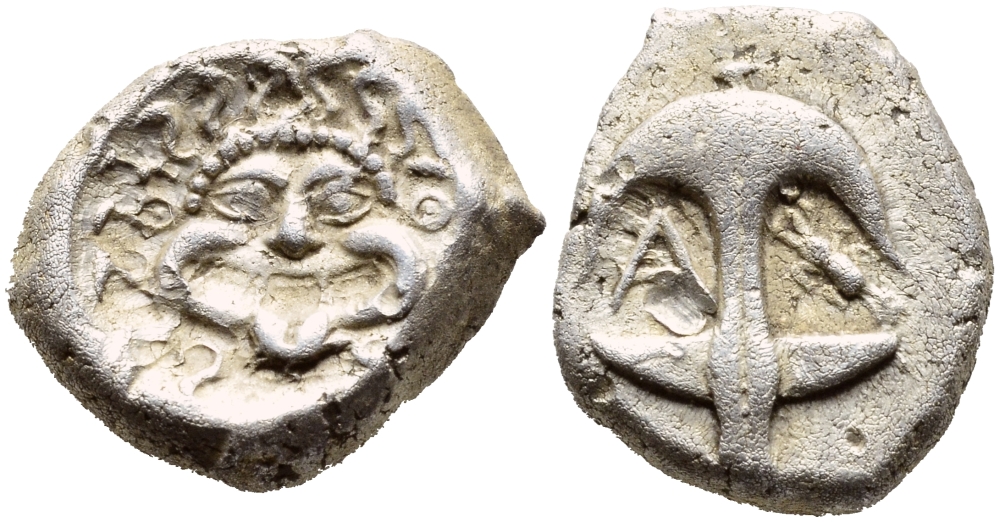 Древняя Греция, Фракия, Аполлония Понтика драхма V-IV вв. до н.э. серебро 00-000-00