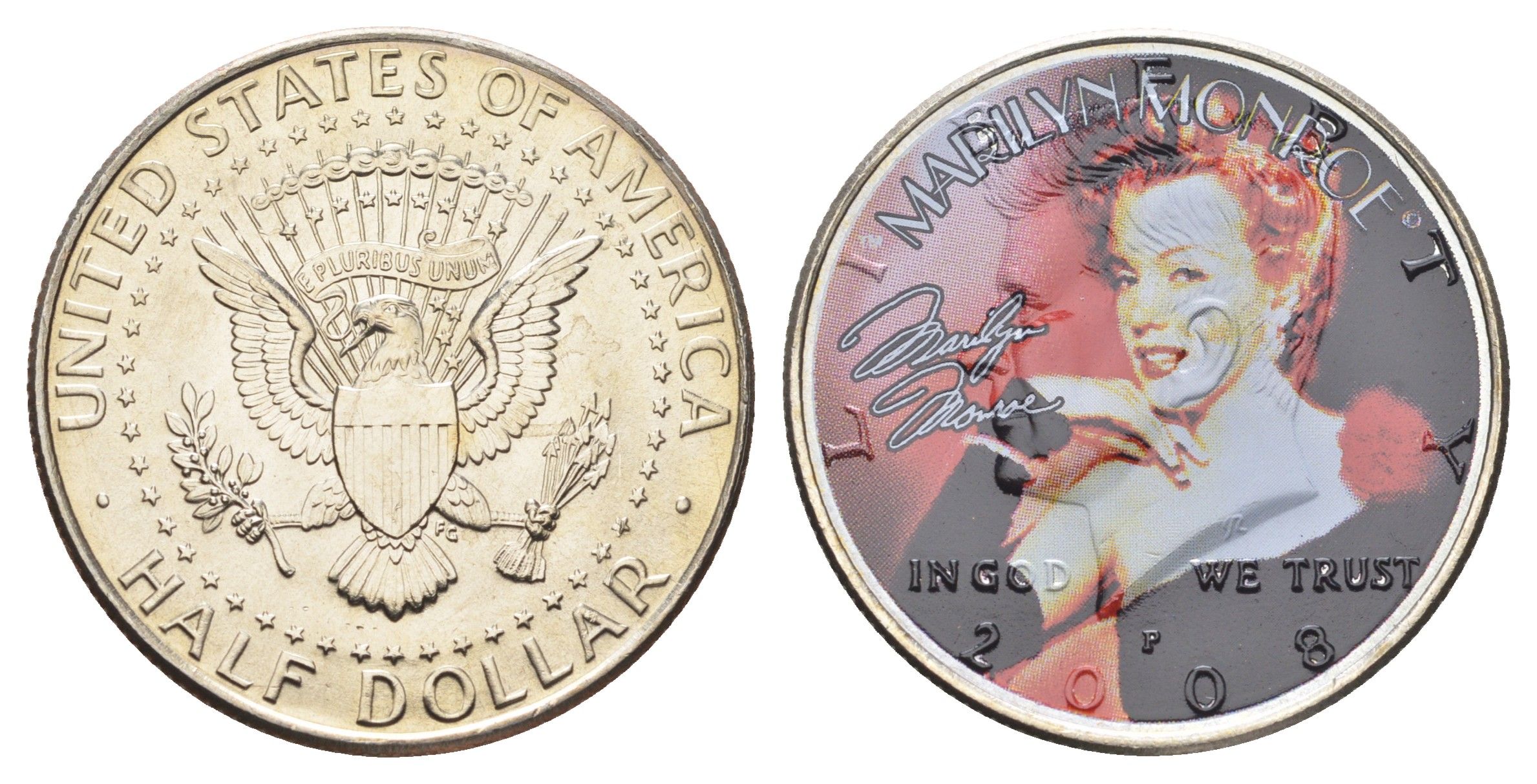 США 1/2 доллара 2008 Легенды Голливуда - Мэрилин Монро 11-146-43