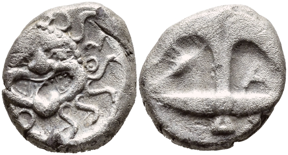 Древняя Греция, Фракия, Аполлония Понтика драхма V-IV вв. до н.э. серебро 270-224