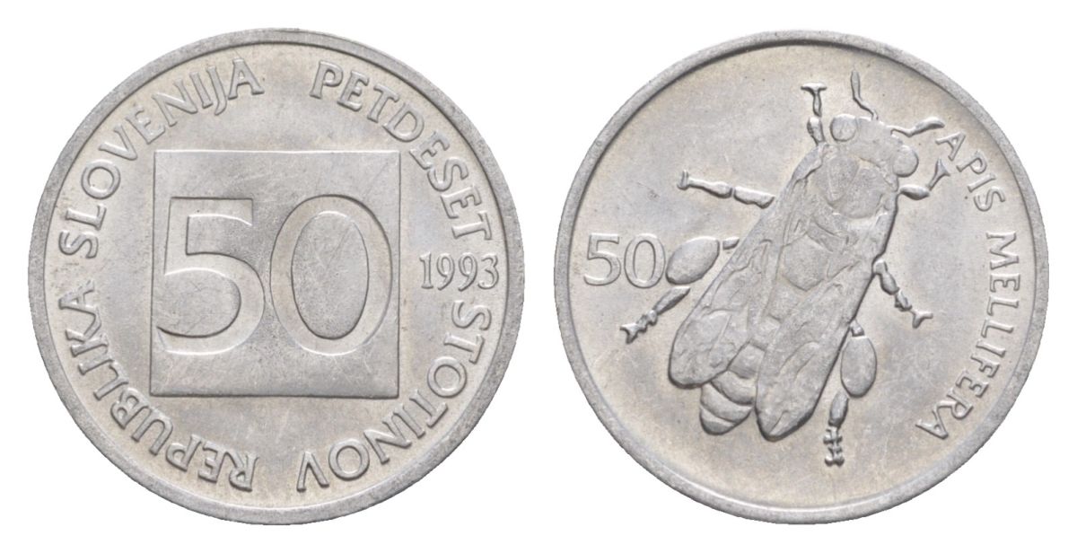 Словения 50 стотинов 1993 KM 3 алюминий UNC 4632-449