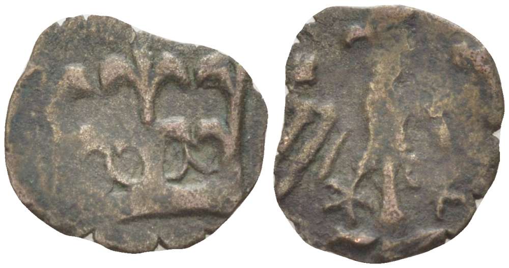 Польша 1 денарий 1389-1395 Владислав II (1138-1146), вторая группа с нижним обрезом короны, без точек и колечек, вес 0,34 гр. серебро 1517-433