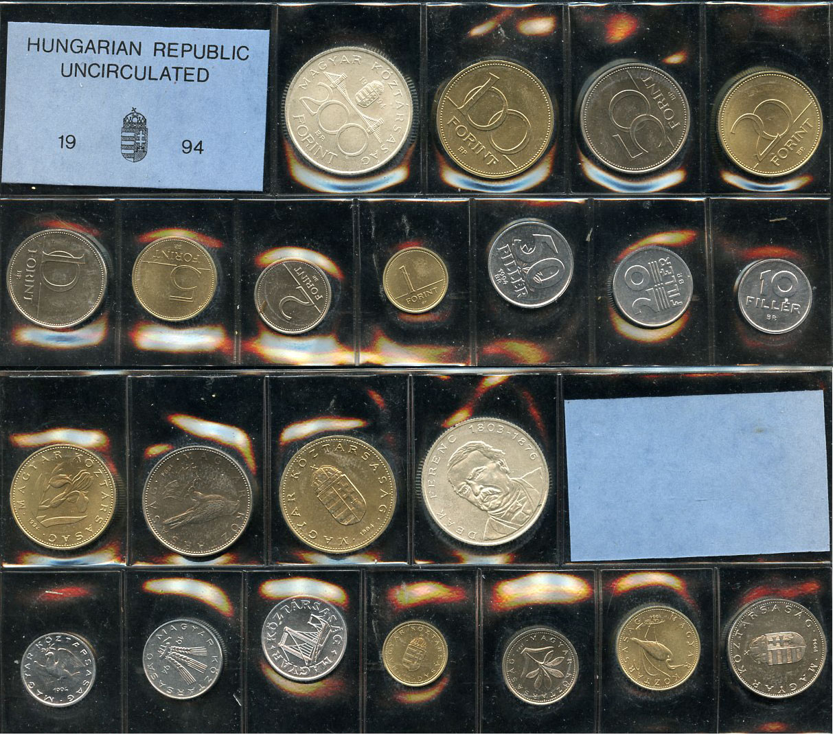 Венгрия официальный набор из 11 монет 1994  KM MS 24   UNC  3-6-1-37