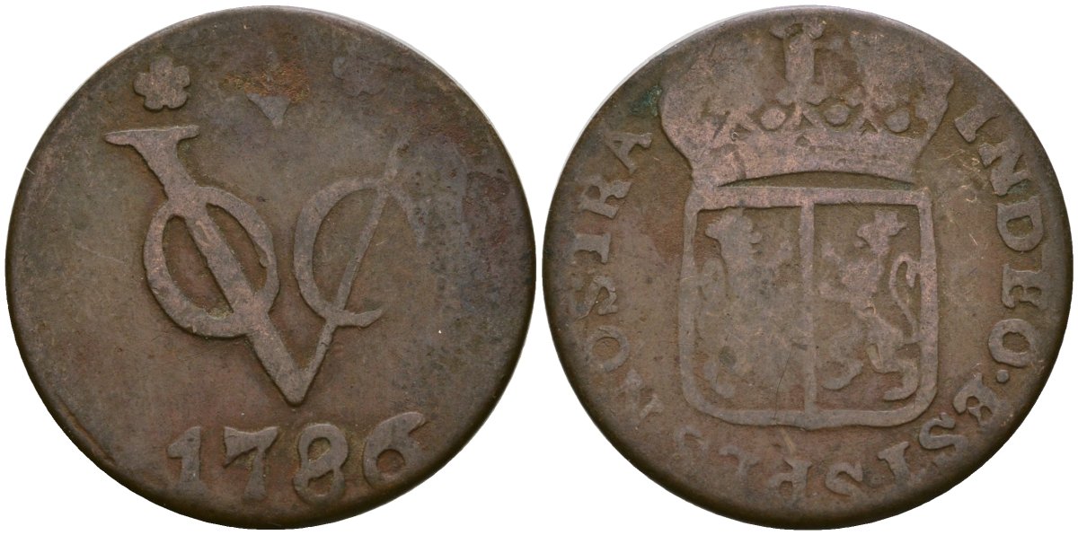 Нидерландская Восточная Индия 1 дуит 1786 KM 50.2 медь 4132-216