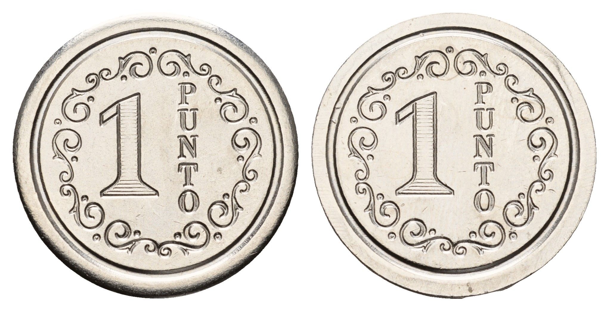 Италия жетон на 1 пинту пива диаметр 26 мм, вес 8,2 гр нержавеющая сталь 4670-944