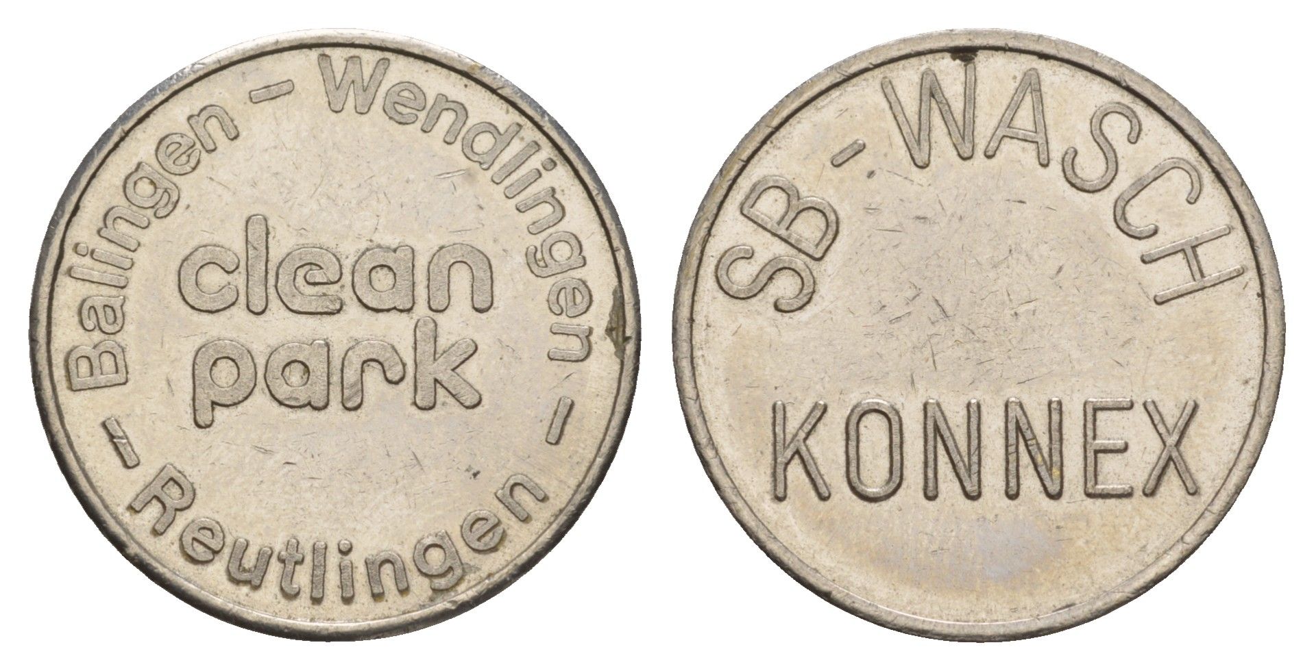 Германия жетон для автомойке SB-Wasch Konnex диаметр 24 мм, вес 7,4 гр медно-никель aUNC 4656-444