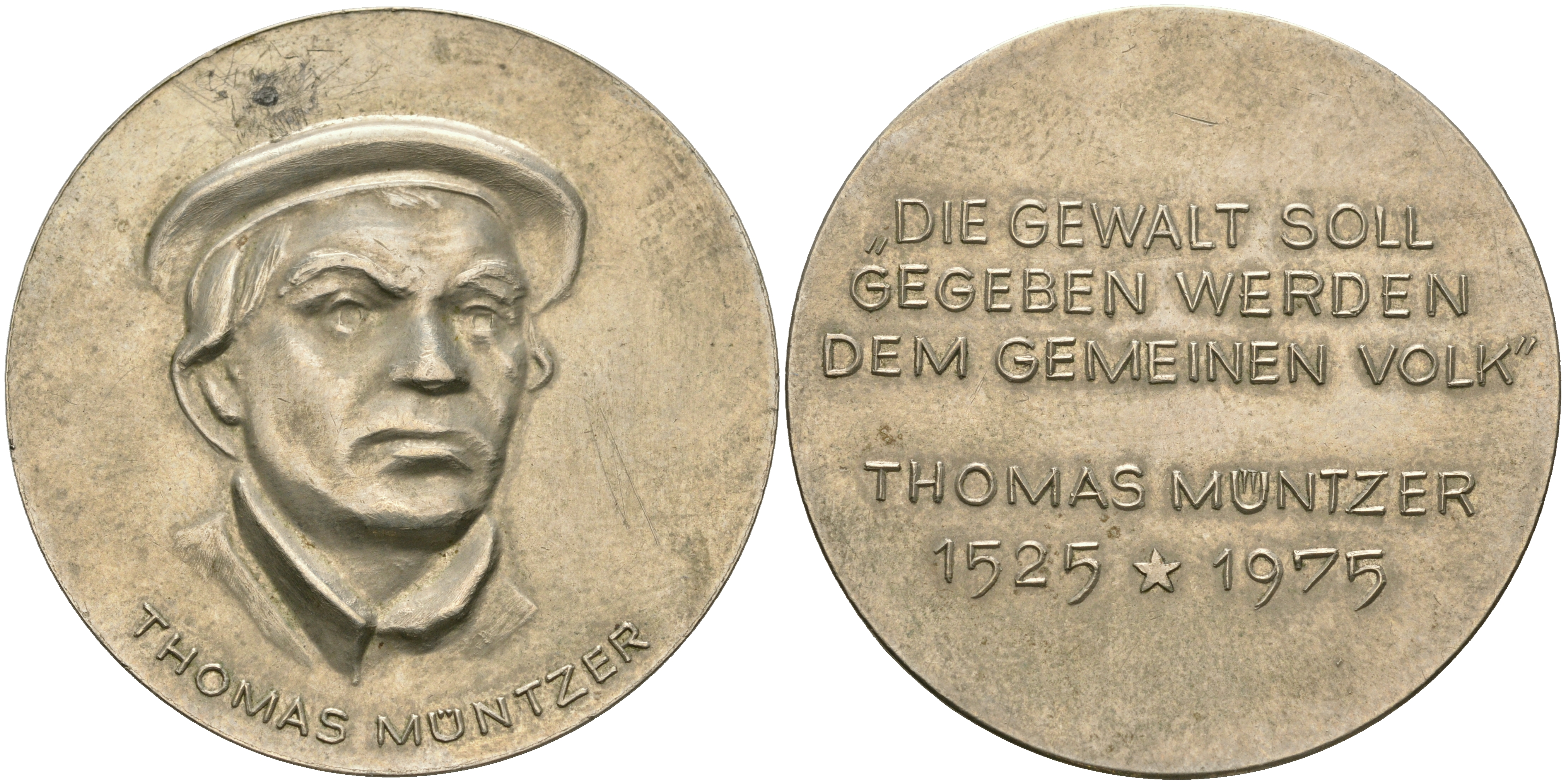 Германия медаль ND Томас Мюнцер. 450 лет со дня смерти медно-никель 118-625